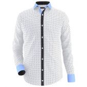 Envogue Apparel White Polka Dot Contrast Shirt